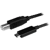 StarTech.com USB-C to USB-B Cable - M/M - 1m (3ft) - USB 2.0, 1 m, USB C, USB B, USB 2.0, Male/Male, Black