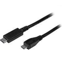 StarTech.com USB-C to Micro-B Cable - M/M - 1m (3ft) - USB 2.0, 1 m, USB C, Micro-USB B, USB 2.0, Male/Male, Black