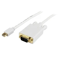 StarTech.com 3 ft Mini DisplayPort to VGA Adapter Converter Cable  mDP to VGA 1920x1200 - White, 0.91 m, mini DisplayPort, VGA (D-Sub), Male, Male, Straight