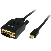 StarTech.com 6ft (2m) Mini DisplayPort to VGA Cable - Active Mini DP to VGA Adapter Cable - 1080p Video - mDP 1.2 or Thunderbolt 1/2 Mac/PC to VGA Monitor/Display - Converter Cord, 1.8 m, Mini DisplayPort, VGA (D-Sub), Male, Male, Straight