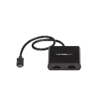 StarTech.com 2-Port Multi Monitor Adapter - USB-C to 2x HDMI Video Splitter - USB Type-C to HDMI MST Hub - Dual 4K 30Hz or 1080p 60Hz - Thunderbolt 3 Compatible - Windows Only, USB Type-C, HDMI output, 3840 x 2160 pixels