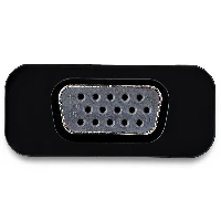 StarTech.com USB C to VGA Adapter with Power Delivery - 1080p USB Type-C to VGA Monitor Video Converter w/ Charging - 60W PD Pass-Through - Thunderbolt 3 Compatible - Black, USB Type-C, VGA (D-Sub) output, 2048 x 1280 pixels