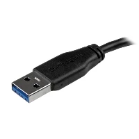StarTech.com Slim Micro USB 3.0 Cable - M/M - 2m (6ft), 2 m, USB A, Micro-USB B, USB 3.2 Gen 1 (3.1 Gen 1), Male/Male, Black