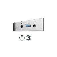 StarTech.com Dual-Monitor KVM USB 3.0 Docking Station for Two Laptops, Wired, USB 3.2 Gen 1 (3.1 Gen 1) Type-B, 3.5 mm, USB Type-A, USB Type-B, 10,100,1000 Mbit/s, IEEE 802.3, IEEE 802.3ab, IEEE 802.3u