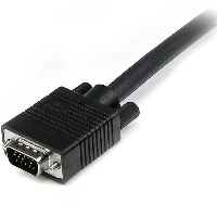 StarTech.com 0.5m Coax High Resolution Monitor VGA Video Cable - HD15 M/M, 0.5 m, VGA (D-Sub), VGA (D-Sub), Male, Male, Black