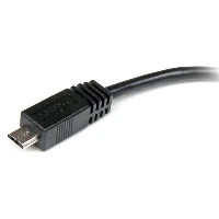 StarTech.com 6in Micro USB to Mini USB Adapter Cable M/F, 0.15 m, Mini-USB B, Micro-USB A, Male/Female, Black