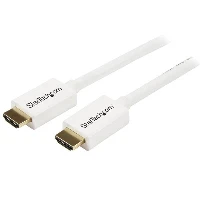 StarTech.com 1m (3 ft) White CL3 In-wall High Speed HDMI Cable - Ultra HD 4k x 2k HDMI Cable - HDMI to HDMI M/M, 1 m, HDMI Type A (Standard), HDMI Type A (Standard), 4000 x 2000 pixels, 10.2 Gbit/s, White