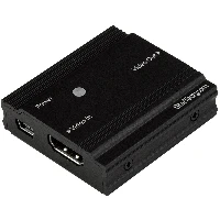 StarTech.com HDMI Signal Booster - HDMI Extender - 4K 60Hz, 3840 x 2160 pixels, AV repeater, 35 m, Black, HDCP