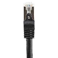 StarTech.com Cat6 Patch Cable - Shielded (SFTP) - 1 m, Black, 1 m, Cat6, SF/UTP (S-FTP), RJ-45, RJ-45