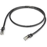 StarTech.com Cat6 Patch Cable - Shielded (SFTP) - 1 m, Black, 1 m, Cat6, SF/UTP (S-FTP), RJ-45, RJ-45