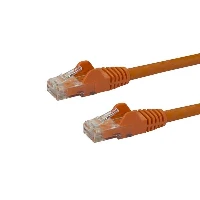 StarTech.com 2m CAT6 Ethernet Cable - Orange CAT 6 Gigabit Ethernet Wire -650MHz 100W PoE RJ45 UTP Network/Patch Cord Snagless w/Strain Relief Fluke Tested/Wiring is UL Certified/TIA, 2 m, Cat6, U/UTP (UTP), RJ-45, RJ-45