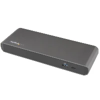 StarTech.com Thunderbolt 3 Dual-4K Docking Station for Laptops - Mac and Windows - Thunderbolt 3 Dock for MacBook Pro, Wired, Thunderbolt 3, 3.5 mm, 10,100,1000 Mbit/s, IEEE 802.3, IEEE 802.3ab, IEEE 802.3u, Black, Grey