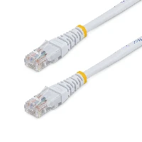 StarTech.com 15m Cat5e White Molded RJ45 UTP Cat 5e Patch Cable - 15 m Patch Cord, 15 m, Cat5e, U/UTP (UTP), RJ-45, RJ-45