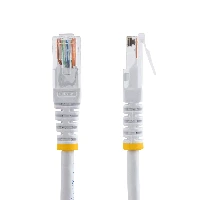 StarTech.com 15m Cat5e White Molded RJ45 UTP Cat 5e Patch Cable - 15 m Patch Cord, 15 m, Cat5e, U/UTP (UTP), RJ-45, RJ-45