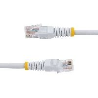 StarTech.com 15m Cat5e White Molded RJ45 UTP Cat 5e Patch Cable - 15 m Patch Cord, 15 m, Cat5e, U/UTP (UTP), RJ-45, RJ-45