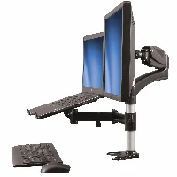StarTech.com Desk-Mount Monitor Arm with Laptop Stand - Full Motion - Articulating, Clamp, 8 kg, 38.1 cm (15