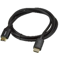 StarTech.com 6ft (2m) Premium Certified HDMI 2.0 Cable with Ethernet - High Speed Ultra HD 4K 60Hz HDMI Cable HDR10 - HDMI Cord (Male/Male Connectors) - For UHD Monitors, TVs, Displays, 2 m, HDMI Type A (Standard), HDMI Type A (Standard), Audio Return Channel (ARC), Black
