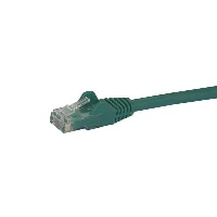 StarTech.com 1m CAT6 Ethernet Cable - Green CAT 6 Gigabit Ethernet Wire -650MHz 100W PoE RJ45 UTP Network/Patch Cord Snagless w/Strain Relief Fluke Tested/Wiring is UL Certified/TIA, 1 m, Cat6, U/UTP (UTP), RJ-45, RJ-45