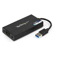 StarTech.com USB 3.0 to HDMI Adapter - 4K 30Hz Ultra HD - DisplayLink Certified - USB Type-A to HDMI Display Adapter Converter for Monitor - External Video & Graphics Card - Mac & Windows, 3.2 Gen 1 (3.1 Gen 1), USB Type-A, HDMI output, 3840 x 2160 pixels