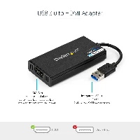 StarTech.com USB 3.0 to HDMI Adapter - 4K 30Hz Ultra HD - DisplayLink Certified - USB Type-A to HDMI Display Adapter Converter for Monitor - External Video & Graphics Card - Mac & Windows, 3.2 Gen 1 (3.1 Gen 1), USB Type-A, HDMI output, 3840 x 2160 pixels