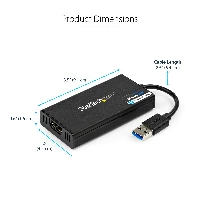 StarTech.com USB 3.0 to HDMI Adapter - 4K 30Hz Ultra HD - DisplayLink Certified - USB Type-A to HDMI Display Adapter Converter for Monitor - External Video & Graphics Card - Mac & Windows, 3.2 Gen 1 (3.1 Gen 1), USB Type-A, HDMI output, 3840 x 2160 pixels