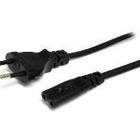 StarTech.com 2m (6ft) Laptop Power Cord, EU Plug to C7, 2.5A 250V, 18AWG, Laptop Replacement Cord, Printer Power Cable, Laptop Charger Cord, Laptop Power Brick Cord - UL Listed, 2 m, CEE7/16, C7 coupler, H03VVH2-F, 250 V