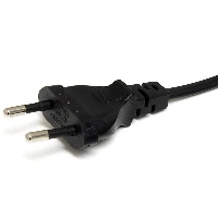 StarTech.com 2m (6ft) Laptop Power Cord, EU Plug to C7, 2.5A 250V, 18AWG, Laptop Replacement Cord, Printer Power Cable, Laptop Charger Cord, Laptop Power Brick Cord - UL Listed, 2 m, CEE7/16, C7 coupler, H03VVH2-F, 250 V