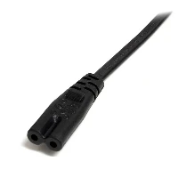 StarTech.com 2m (6ft) Laptop Power Cord, EU Plug to C7, 2.5A 250V, 18AWG, Laptop Replacement Cord, Printer Power Cable, Laptop Charger Cord, Laptop Power Brick Cord - UL Listed, 2 m, CEE7/16, C7 coupler, H03VVH2-F, 250 V