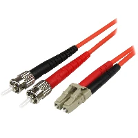 StarTech.com Fiber Optic Cable - Multimode Duplex 50/125 - LSZH - LC/ST - 1 m, 1 m, OM2, LC, ST