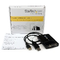 StarTech.com DisplayPort to DVI Dual Link Active Adapter - DisplayPort to DVI-D Adapter Video Converter 2560x1600 60Hz - DP 1.2 to DVI Monitor - USB Powered - Latching DP Connector, 0.37 m, DisplayPort, DVI-D, Male, Female, Straight