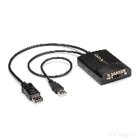 StarTech.com DisplayPort to DVI Dual Link Active Adapter - DisplayPort to DVI-D Adapter Video Converter 2560x1600 60Hz - DP 1.2 to DVI Monitor - USB Powered - Latching DP Connector, 0.37 m, DisplayPort, DVI-D, Male, Female, Straight