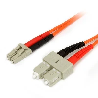 StarTech.com Fiber Optic Cable - Multimode Duplex 62.5/125 - LSZH - LC/SC - 2 m, 2 m, OM1, LC, SC
