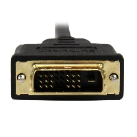 StarTech.com 6ft (2m) Micro HDMI to DVI Cable - Micro HDMI to DVI Adapter Cable - Micro HDMI Type-D Device to DVI-D Single Link Monitor/Display/Projector Video Converter Cord - Durable, 2 m, Micro-HDMI, DVI-D, Male, Male, Straight