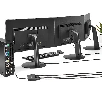 StarTech.com 3-Port Multi Monitor Adapter - Mini DisplayPort to HDMI MST Hub - Triple 1080p or Dual 4K 30Hz - Video Splitter for Extended Desktop Mode on Windows Only - mDP 1.2 to 3x HDMI, Mini DisplayPort, 3x HDMI, 3840 x 2160 pixels, Black, Plastic, 4K Ultra HD
