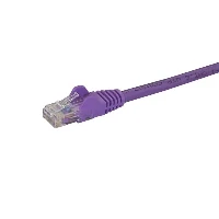 StarTech.com 1m CAT6 Ethernet Cable - Purple CAT 6 Gigabit Ethernet Wire -650MHz 100W PoE RJ45 UTP Network/Patch Cord Snagless w/Strain Relief Fluke Tested/Wiring is UL Certified/TIA, 1 m, Cat6, U/UTP (UTP), RJ-45, RJ-45