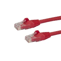StarTech.com 2m CAT6 Ethernet Cable - Red CAT 6 Gigabit Ethernet Wire -650MHz 100W PoE RJ45 UTP Network/Patch Cord Snagless w/Strain Relief Fluke Tested/Wiring is UL Certified/TIA, 2 m, Cat6, U/UTP (UTP), RJ-45, RJ-45