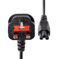 StarTech.com 3ft (1m) UK Laptop Power Cable, BS 1363 to C5 (Clover Leaf), 2.5A 250V, 18AWG, UK Laptop Replacement Cord, Printer Power Cable, Laptop Charger Cord, Laptop Power Brick Cord, 1 m, BS 1363, C5 coupler, 250 V, 2.5 A