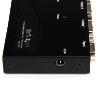 StarTech.com 4 Port High Resolution 350 MHz Video Splitter, VGA, 4x VGA, 2048 x 1536 pixels, Black, 350 MHz, 65 m