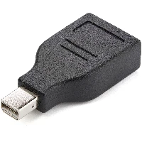 StarTech.com Compact Mini DisplayPort to DisplayPort Adapter - 4K x 2K Video - UHD Mini DP to DP Converter - mDP to DP 1.2 Adapter - mDP PC/Computer to DisplayPort Monitor/Display - M/F, Mini DisplayPort, DisplayPort, Black