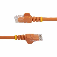 StarTech.com 3m CAT6 Ethernet Cable - Orange CAT 6 Gigabit Ethernet Wire -650MHz 100W PoE RJ45 UTP Network/Patch Cord Snagless w/Strain Relief Fluke Tested/Wiring is UL Certified/TIA, 3 m, Cat6, U/UTP (UTP), RJ-45, RJ-45