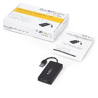 StarTech.com USB 3.0 to DisplayPort Adapter - DisplayLink Certified - 4K 30Hz, 3.2 Gen 1 (3.1 Gen 1), USB Type-A, DisplayPort output, 3840 x 2160 pixels