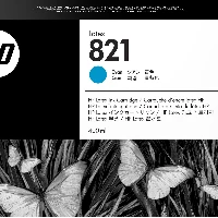 HP 821 400-ml Cyan Latex Ink Cartridge, Latex-based ink, 400 ml, 1 pc(s)