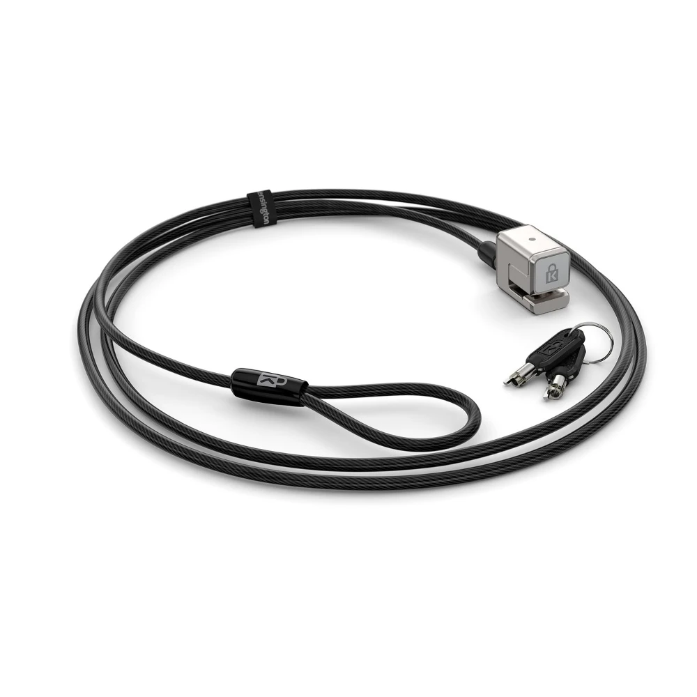 Kensington Keyed Cable Lock for Surface Pro and Surface Go, 1.8 m, Kensington, Key, Carbon steel, Black