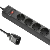 APC PZ42I-GR, Basic, Horizontal/Vertical, Black, 4 AC outlet(s), Type F, C14 coupler