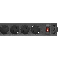 APC PZ42I-GR, Basic, Horizontal/Vertical, Black, 4 AC outlet(s), Type F, C14 coupler