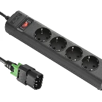 APC PZ42IZ-GR, Basic, Horizontal/Vertical, Black, 4 AC outlet(s), Type F, C14 coupler