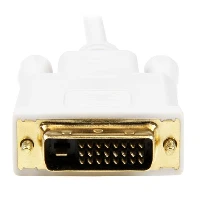 StarTech.com 10ft Mini DisplayPort to DVI Adapter Cable - Mini DP to DVI Video Converter - MDP to DVI Cable for Mac / PC 1920x1200 - White StarTech.com 10 ft Mini DisplayPort to DVI Adapter Converter Cable  Mini DP to DVI 1920x1200 - White. Cable length 3.05 m, Connector 1 mini DisplayPort, Connector 2 DVI-D. Sustainability certificates RoHS. Weight 154 g, Width 37 mm, Depth 3000 mm. Quantity per pack 1 pc(s), Package width 200 mm, Package depth 220 mm  Connect a DVI display to 