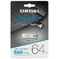 Samsung MUF-64BE, 64 GB, USB Type-A, 3.2 Gen 1 (3.1 Gen 1), 200 MB/s, Capless, Silver