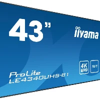 iiyama LE4340UHS-B1 Digital signage display 108 cm (42.5') LED 350 cd/m 4K Ultra HD Black Android 18/7, 108 cm (42.5