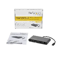 StarTech.com Dual 4K Monitor Mini Thunderbolt 3 Dock with DisplayPort - Mac & Windows Docking Station - Discontinued, Limited Stock, & Replaced by TB3DKM2DPL (TB3DKM2DP), Wired, Thunderbolt 3, 10,100,1000 Mbit/s, IEEE 802.3, IEEE 802.3ab, IEEE 802.3u, Black, 40 Gbit/s